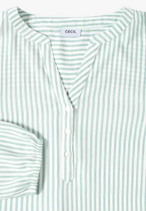 Gestreifte Tunika jewel green