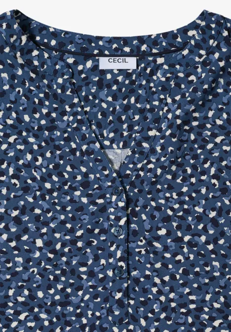 Gemusterte Bluse urban dark blue
