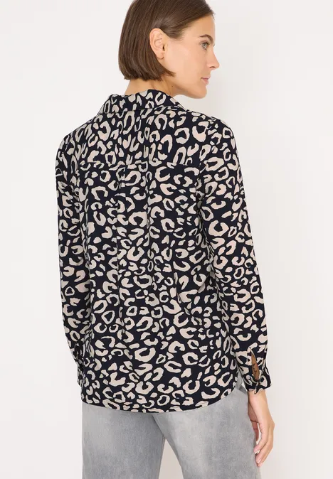 Gemusterte Bluse urban dark blue