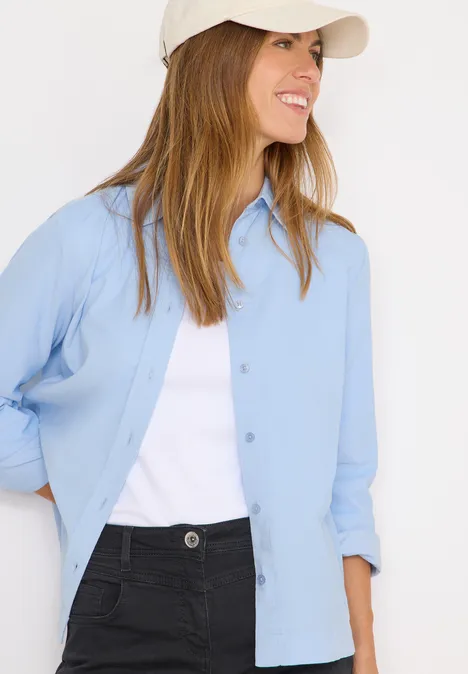 Cord Hemdbluse light sky blue