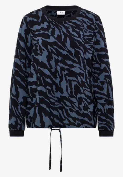 Bluse mit Tunnelzug urban dark blue