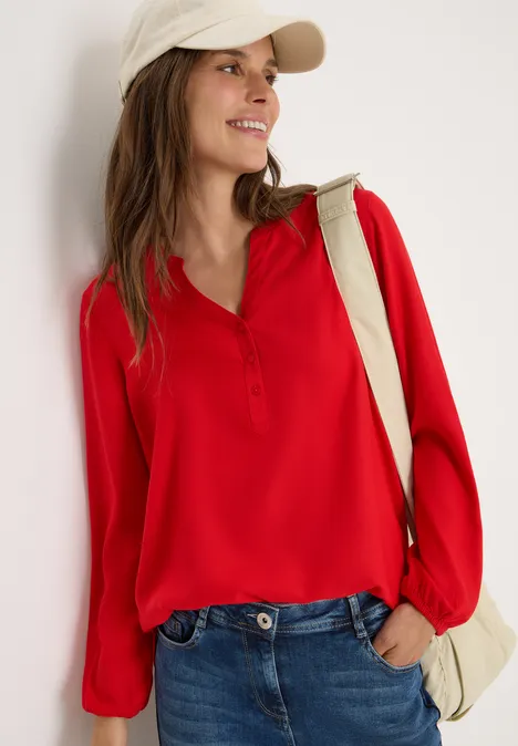 Tunique en couleur unie fiery red