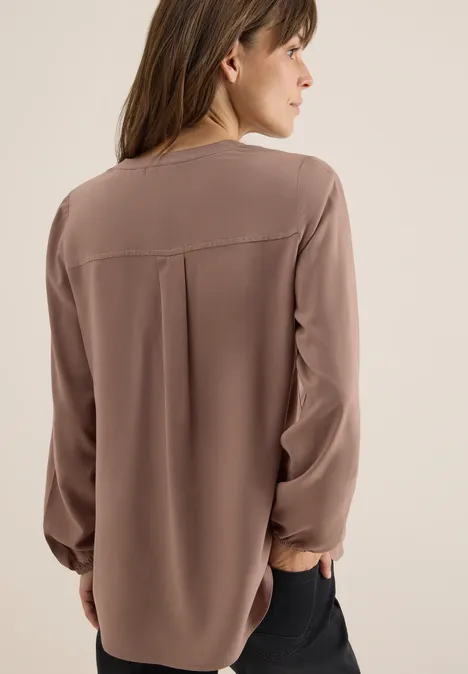 Tunika in Unifarbe cocoa taupe