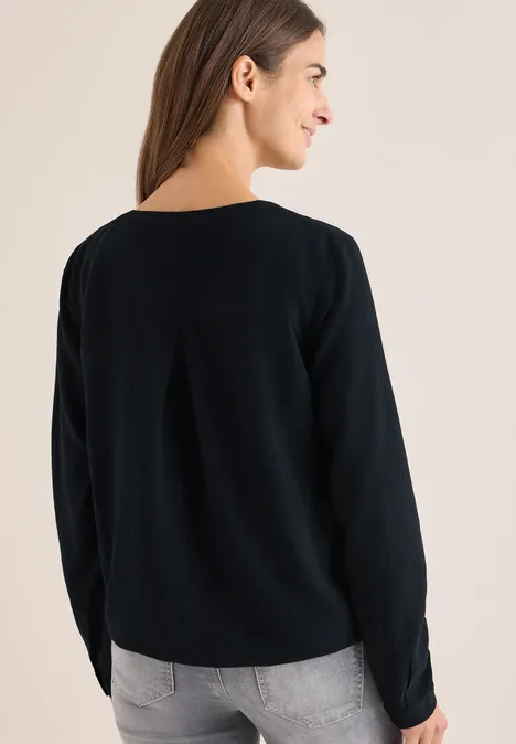 Bluse in Unifarbe Black