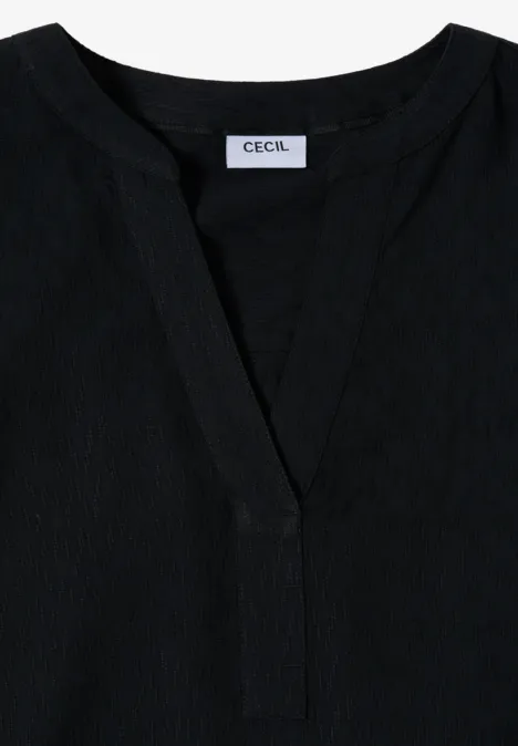 Bluse in Unifarbe Black