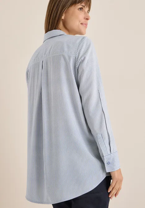 Gestreifte Longblouse blouse blue