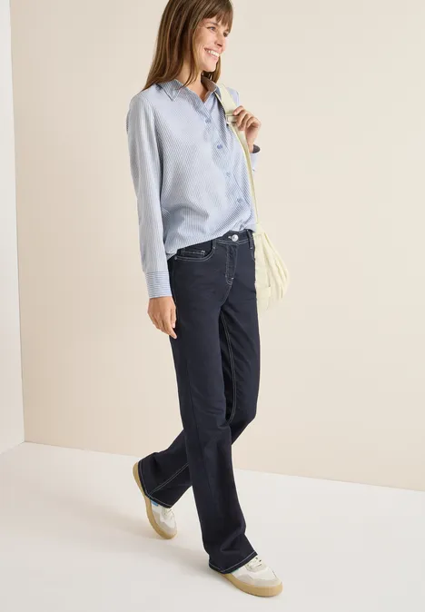 Gestreifte Longblouse blouse blue