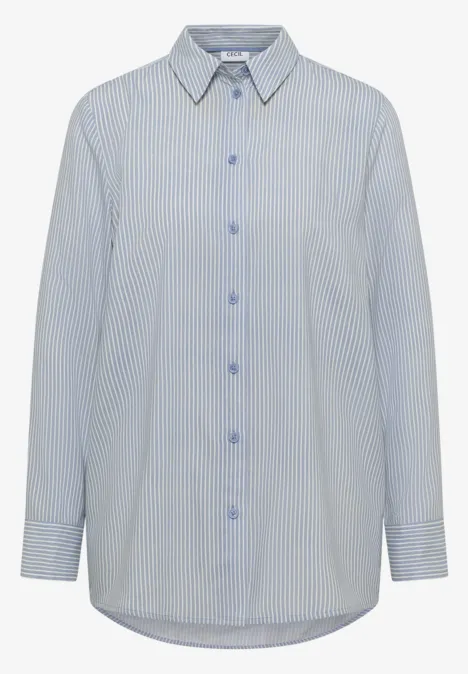 Gestreifte Longblouse blouse blue
