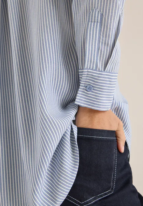 Gestreifte Longblouse blouse blue