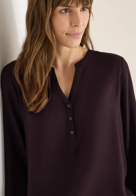 Bluse in Unifarbe eggplant red Bluse in Unifarbe eggplant red