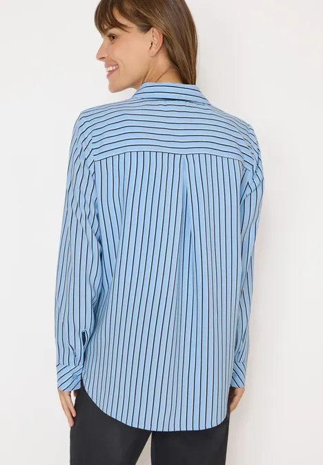 Gestreifte Hemdbluse blouse blue