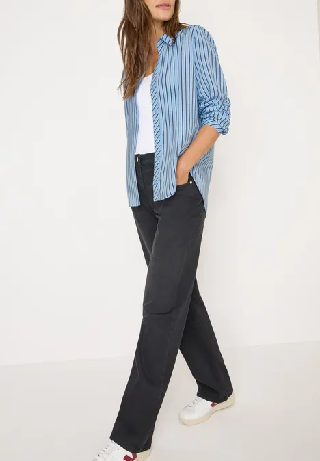 Gestreifte Hemdbluse blouse blue