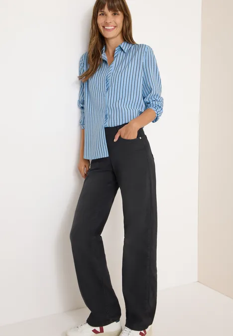 Gestreifte Hemdbluse blouse blue