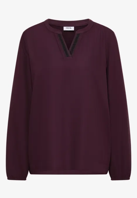 Tunique en couleur unie eggplant red Tunique en couleur unie eggplant red