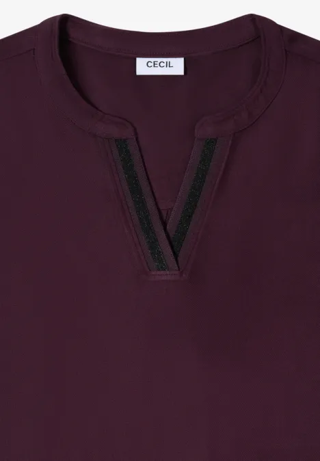 Tunique en couleur unie eggplant red Tunique en couleur unie eggplant red