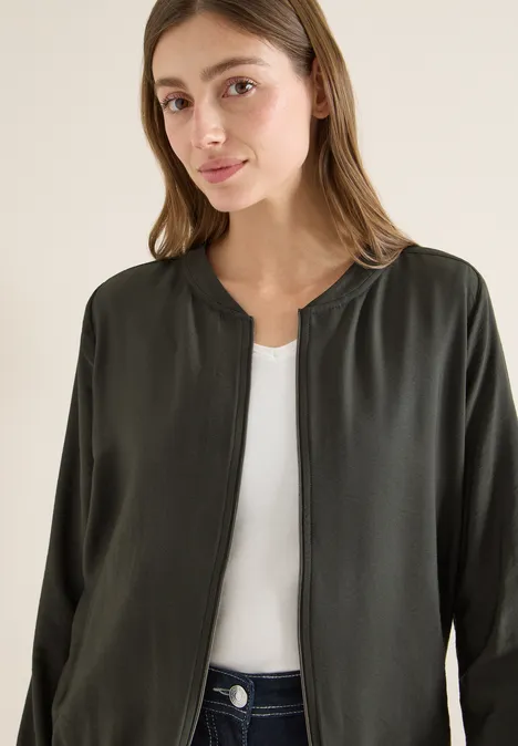 Blouson in Unifarbe raw khaki