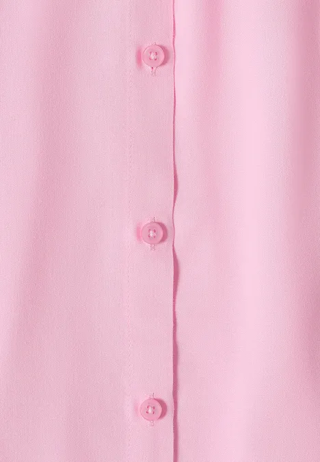 Basic Bluse mit Hemdkragen in Unifarbe light blush rose Basic Bluse mit Hemdkragen in Unifarbe light blush rose