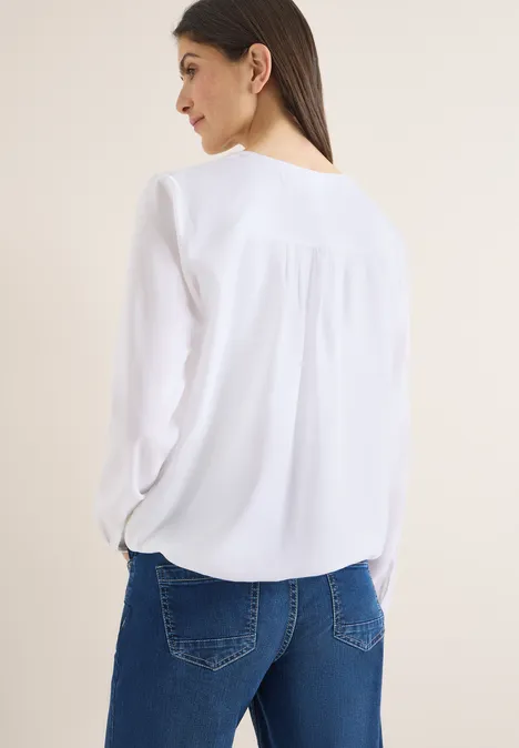 Blouse en couleur unie White
