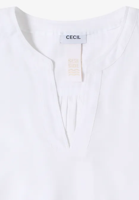 Blouse en couleur unie White