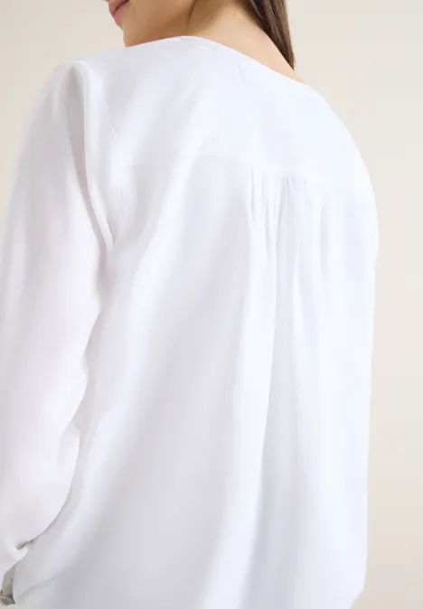 Blouse en couleur unie White