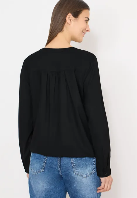 Blouse en couleur unie Black