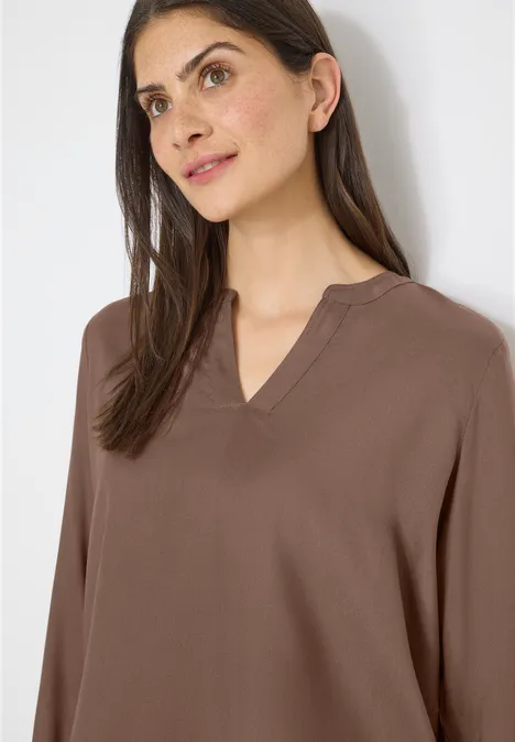 Blouse en couleur unie urban taupe