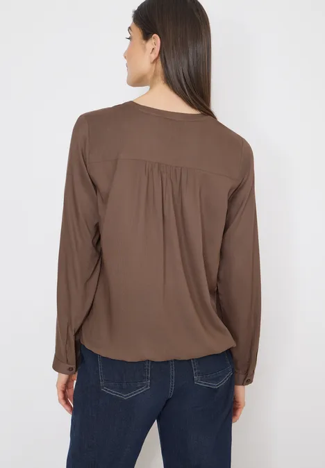 Blouse en couleur unie urban taupe