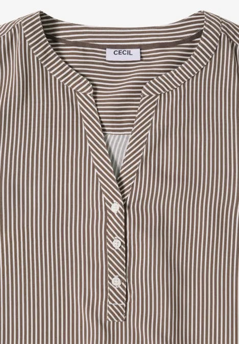 Blouse à rayures urban taupe
