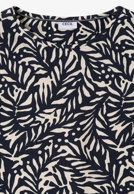 Bluzka koszulowa z węzłem universal blue