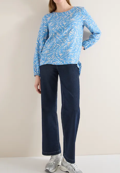 Blouse avec nœud fountain blue