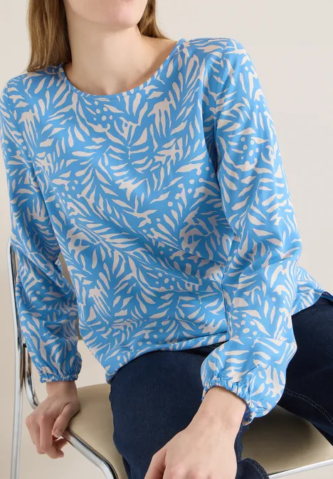 Blouse avec nœud fountain blue