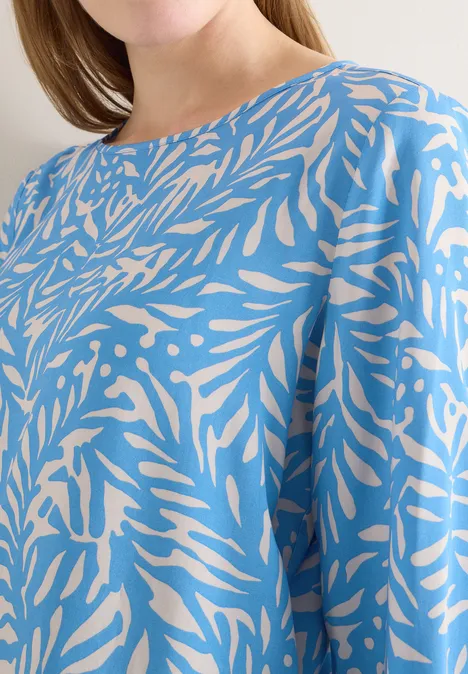 Blouse avec nœud fountain blue