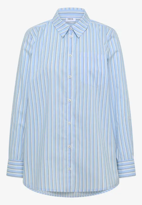 Blouse de style long blouse blue