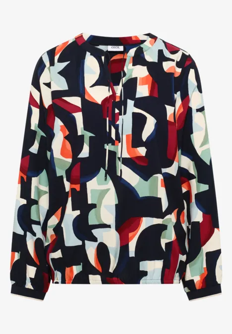 Blouse à motifs universal blue