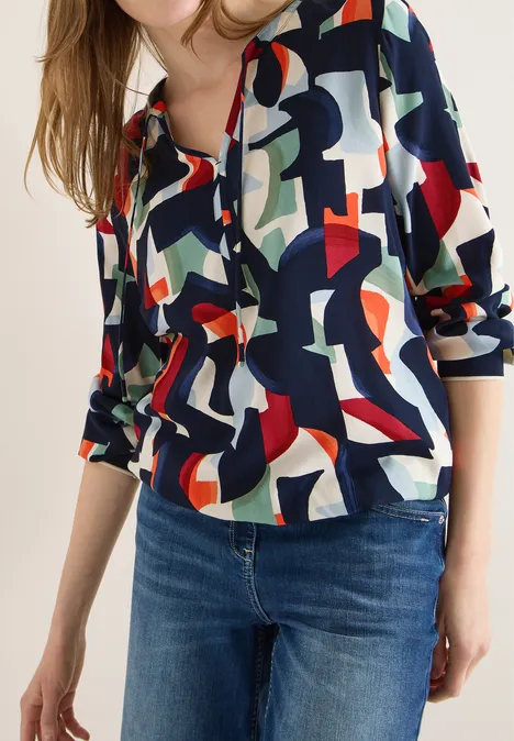 Blouse à motifs universal blue