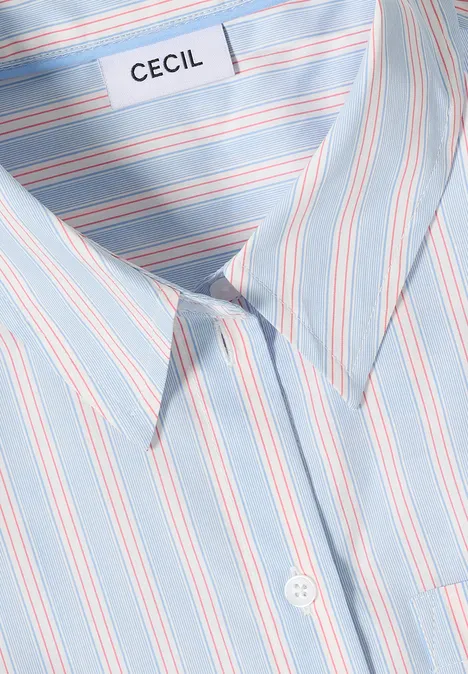 Bluzka koszulowa w paski cloud blue Bluzka koszulowa w paski cloud blue