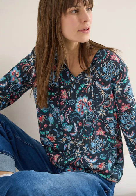 Blouse à motifs universal blue Blouse à motifs universal blue