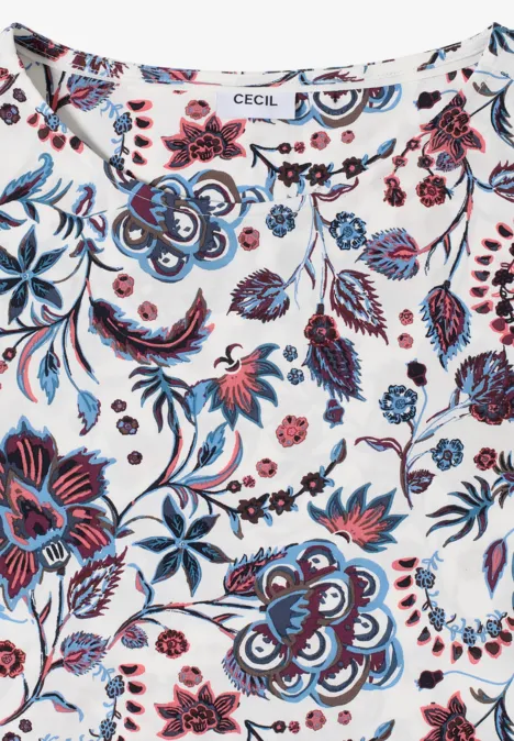 Gedessineerde blouse light alabaster white Gedessineerde blouse light alabaster white