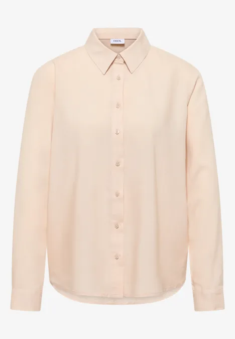 Chemisier en couleur unie pearl beige