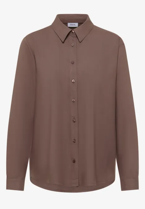 Chemisier en couleur unie urban taupe