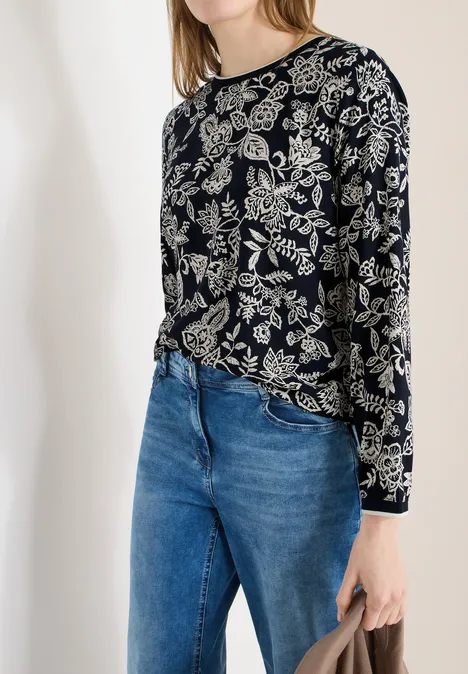 Gemusterte Bluse universal blue Gemusterte Bluse universal blue