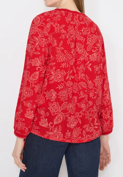 Gemusterte Bluse glazed apple red Gemusterte Bluse glazed apple red
