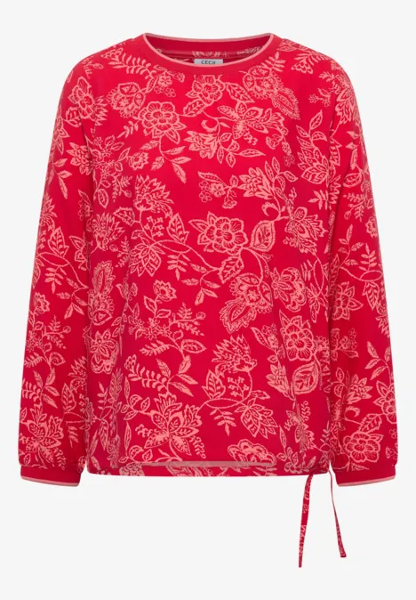 Gemusterte Bluse glazed apple red Gemusterte Bluse glazed apple red