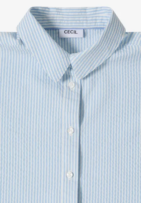 Seersucker Bluse cloud blue Seersucker Bluse cloud blue