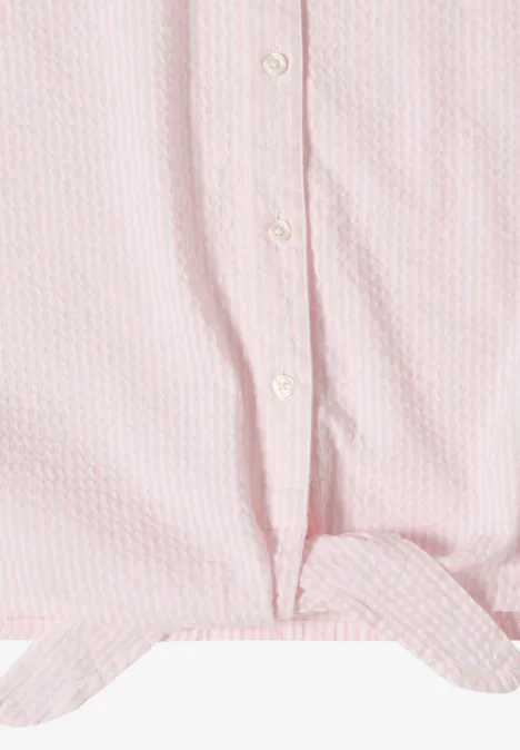 Seersucker Bluse light blush rose Seersucker Bluse light blush rose
