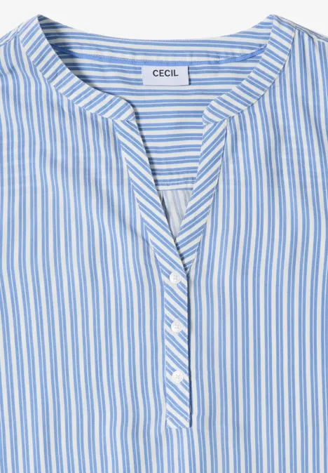 Chemisier à manches 3/4 avec motif à rayures blouse blue