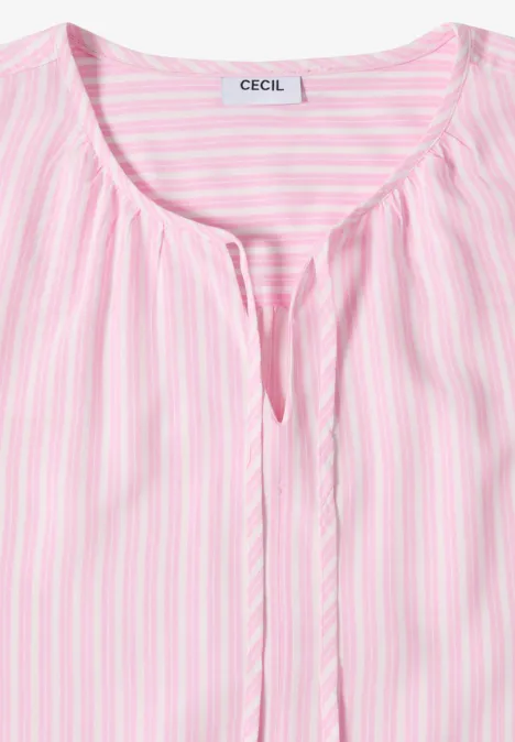 3/4-Arm Bluse mit Streifenmuster light blush rose