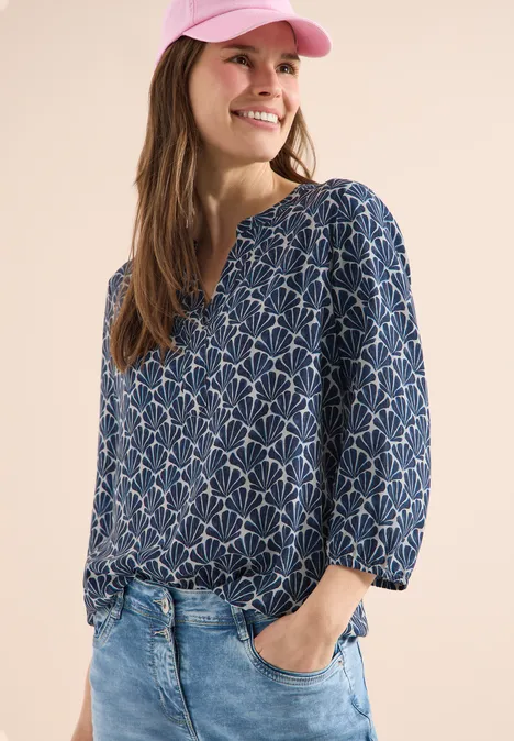 3/4-Arm Bluse mit Glitzerdetails universal blue 3/4-Arm Bluse mit Glitzerdetails universal blue