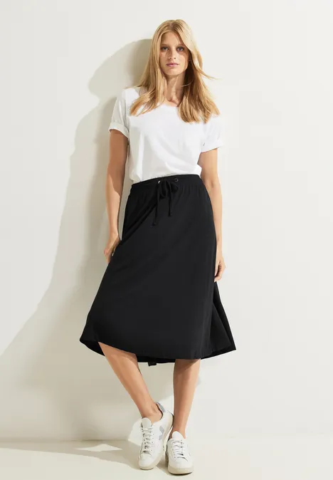 Jupe de couleur unie Black