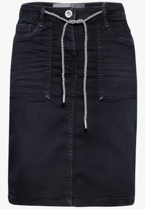 Jeans-Rock blue black used wash